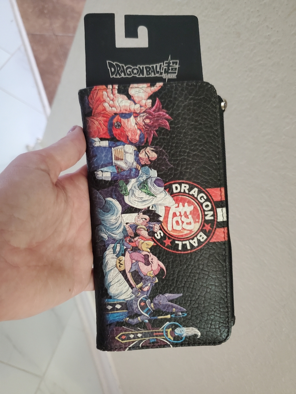 Dragon Ball Super Black Character Zip Wallet